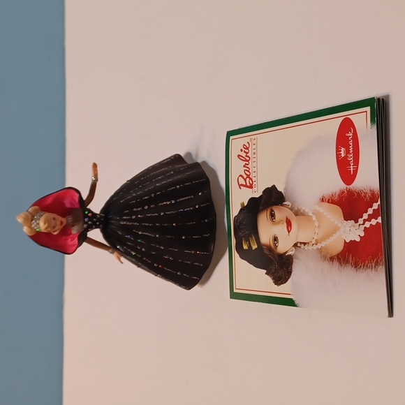 NIB L@@K! Hallmark Keepsake Ornament Holiday Barbie Collector's Series 1998 WOW! - Picture 6 of 15